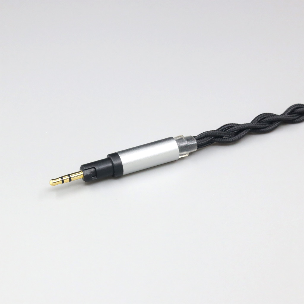 Pure 99% Silver Inside Headphone Nylon Cable For Austrian Audio Hi-X15 Hi-X65 Hi-X50 X55 Headphones