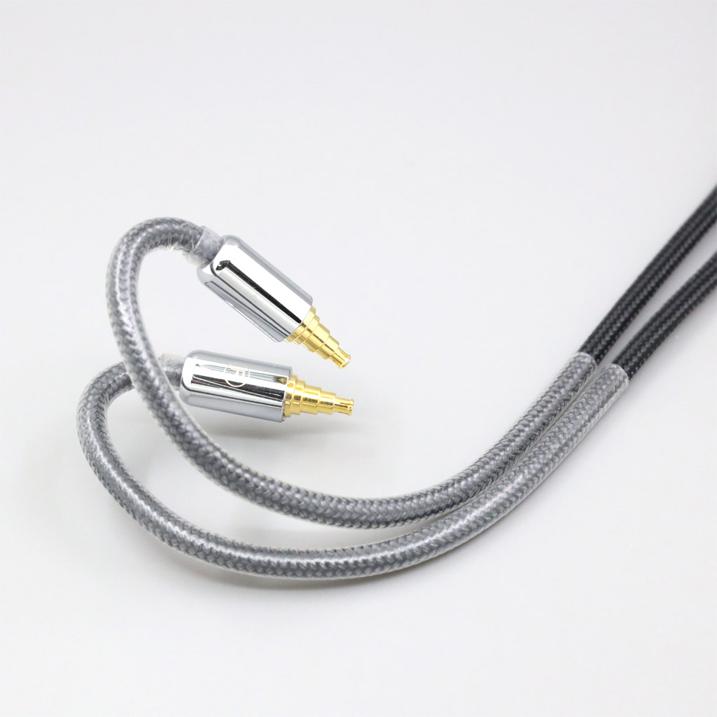 Nylon Black 99% Pure Silver Palladium Graphene Gold Shield Cable For Sennheiser IE40 Pro IE40pro 4 core