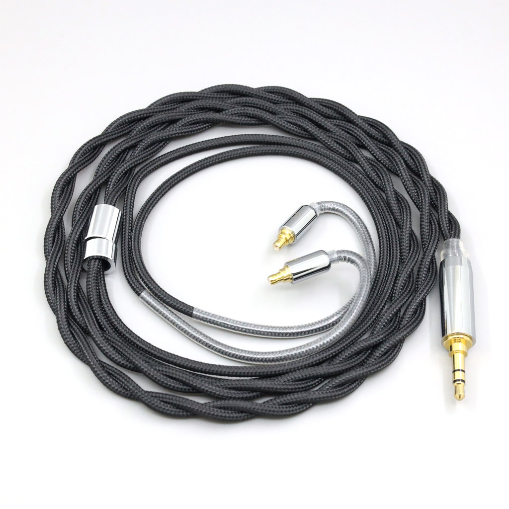 Nylon 99% Pure Silver Palladium Graphene Gold Shield Cable For Sennheiser IE100 IE400 IE500 Pro