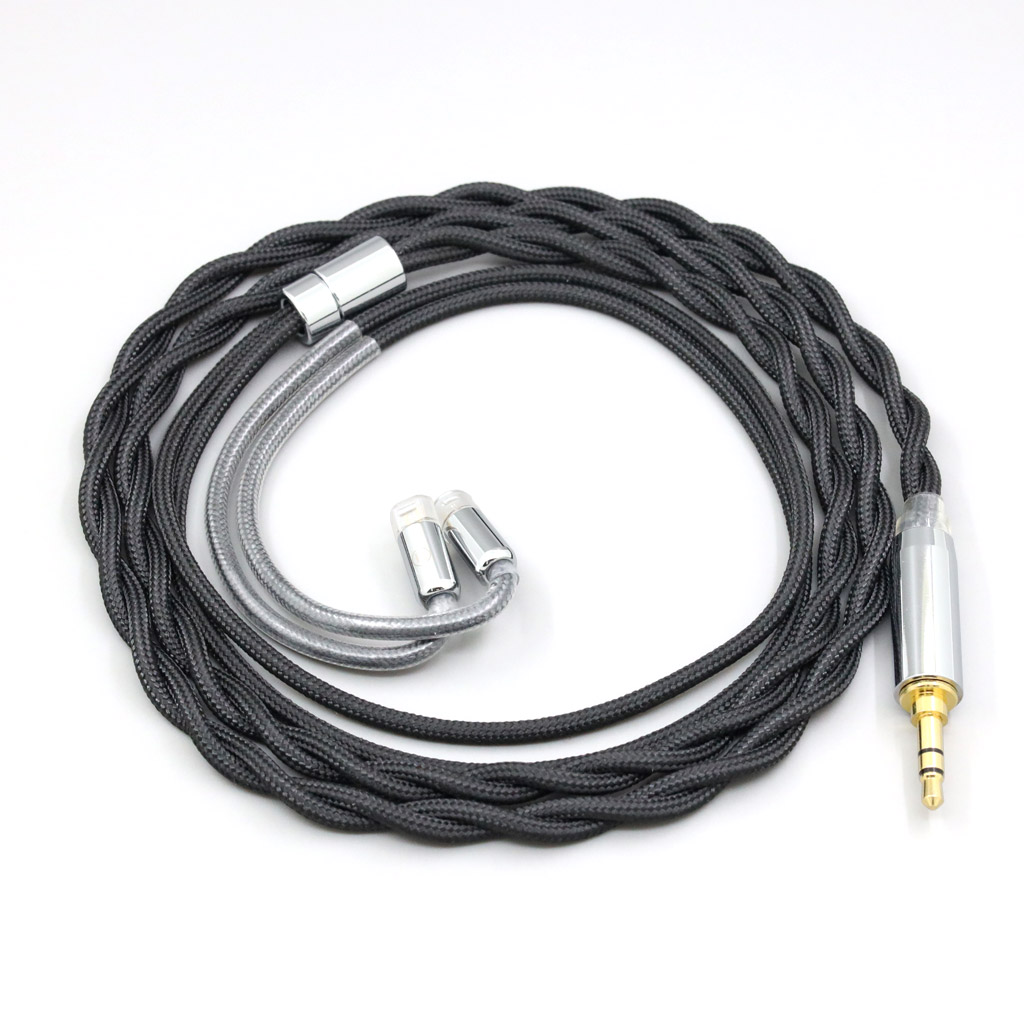 Nylon 99% Pure Silver Palladium Graphene Gold Shield Cable For Sennheiser IE8 IE8i IE80 IE80s Metal Pin 