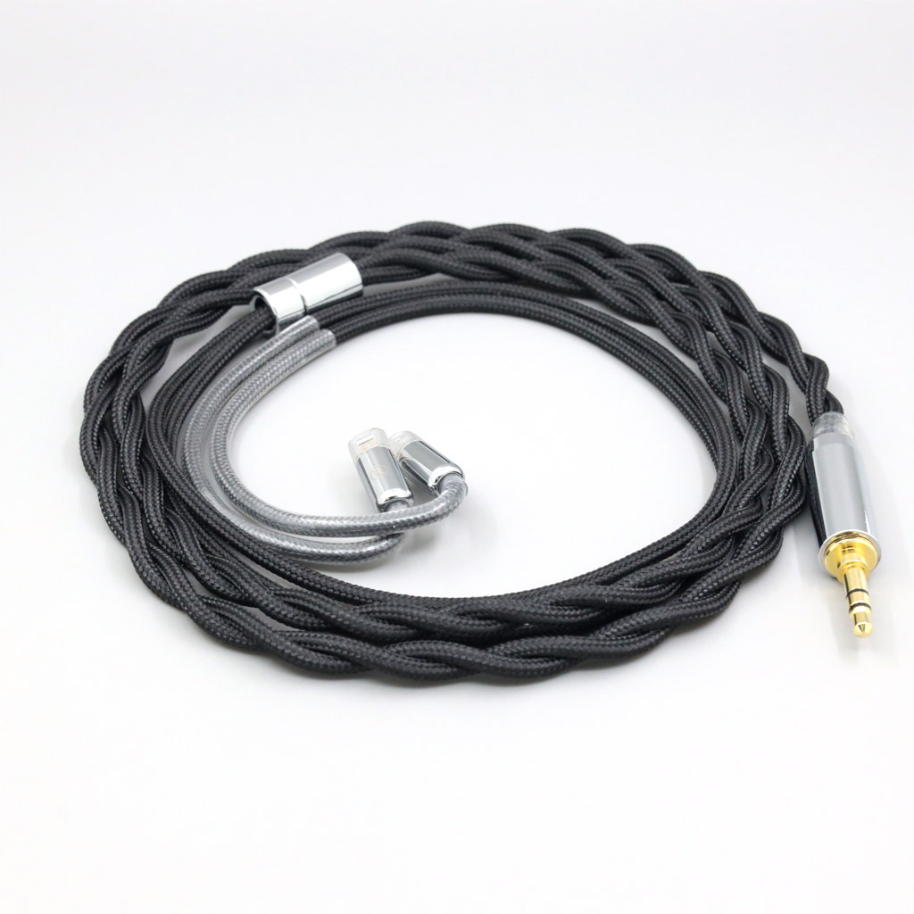 Nylon 99% Pure Silver Palladium Graphene Gold Shield Cable For Sennheiser IE8 IE8i IE80 IE80s Metal Pin 