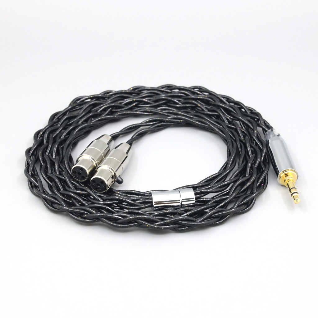 Nylon 99% Pure Silver Palladium Graphene Gold Shield Cable For Audeze LCD-3 LCD-2 LCD-X LCD-XC LCD-4z LCD-MX4  