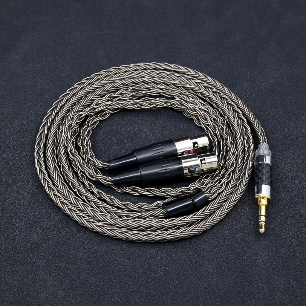 16 Core Grey Earphone Cable For Audeze LCD-3 LCD-2 LCD-X LCD-XC LCD-4z LCD-MX4 LCD-GX lcd-24