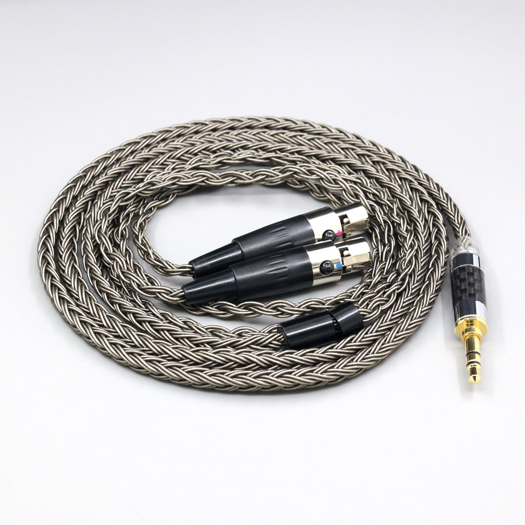 16 Core Grey Earphone Cable For Audeze LCD-3 LCD-2 LCD-X LCD-XC LCD-4z LCD-MX4 LCD-GX lcd-24