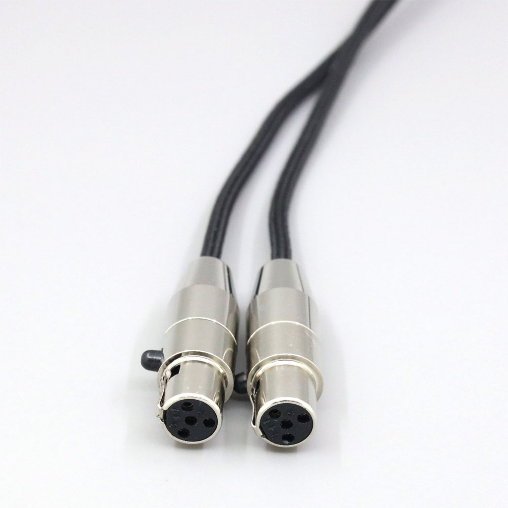 Nylon 99% Pure Silver Palladium Graphene Gold Shield Cable For Audeze LCD-3 LCD-2 LCD-X LCD-XC LCD-4z LCD-MX4 2 core