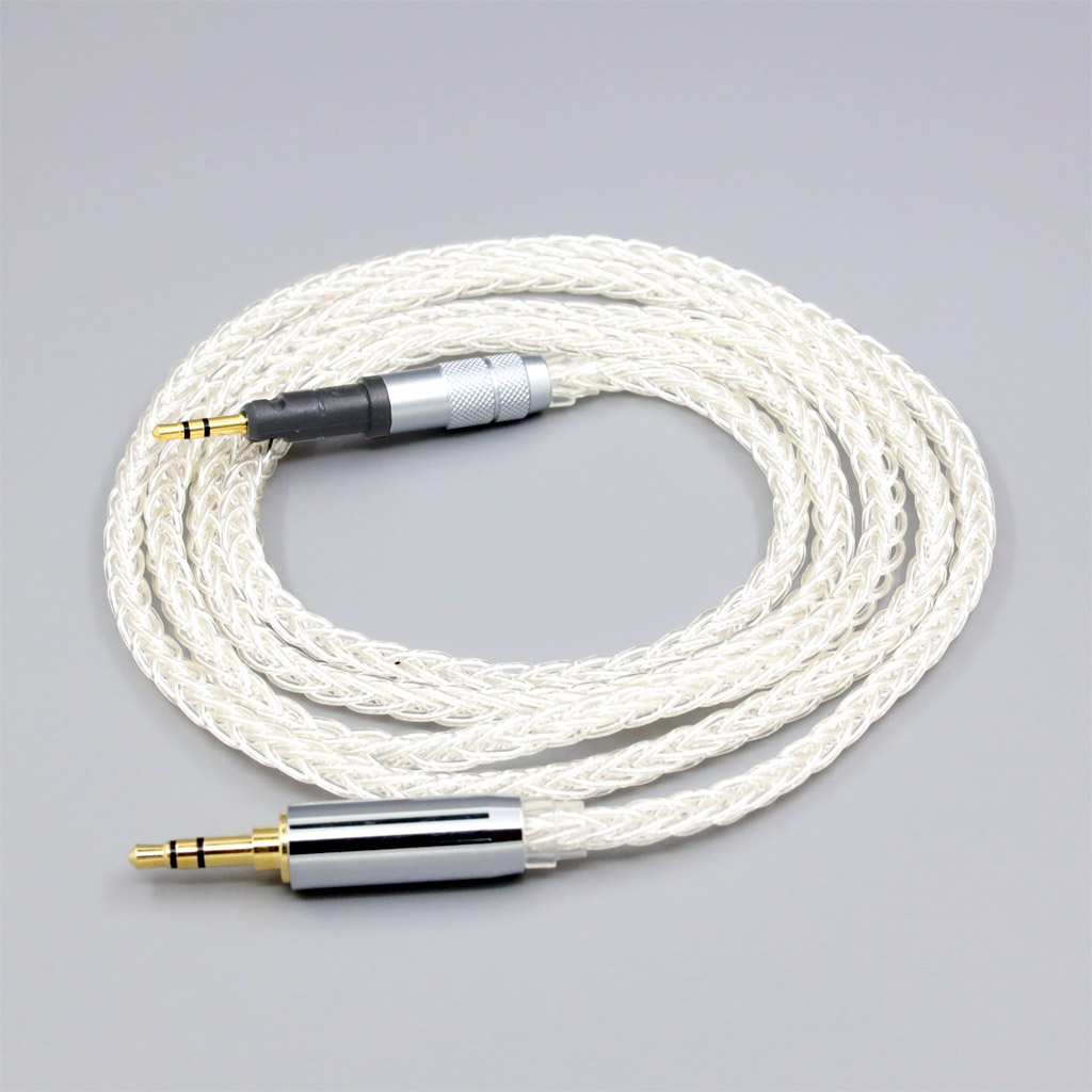 8 Core 99% 7n Pure Silver Palladium Earphone Cable For Audio Technica ATH-M50x ATH-M40x ATH-M70x ATH-M60x