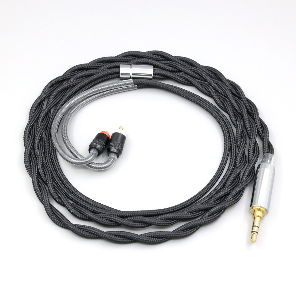 Nylon 99% Pure Silver Palladium Graphene Gold Shield Cable For Sony IER-M7 IER-M9 IER-Z1R Headset 2 core