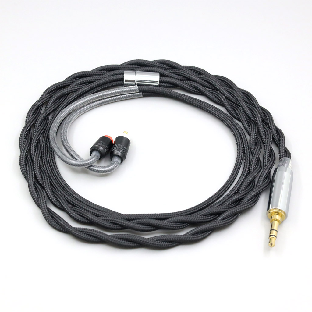 Nylon 99% Pure Silver Palladium Graphene Gold Shield Cable For Sony IER-M7 IER-M9 IER-Z1R Headset 2 core