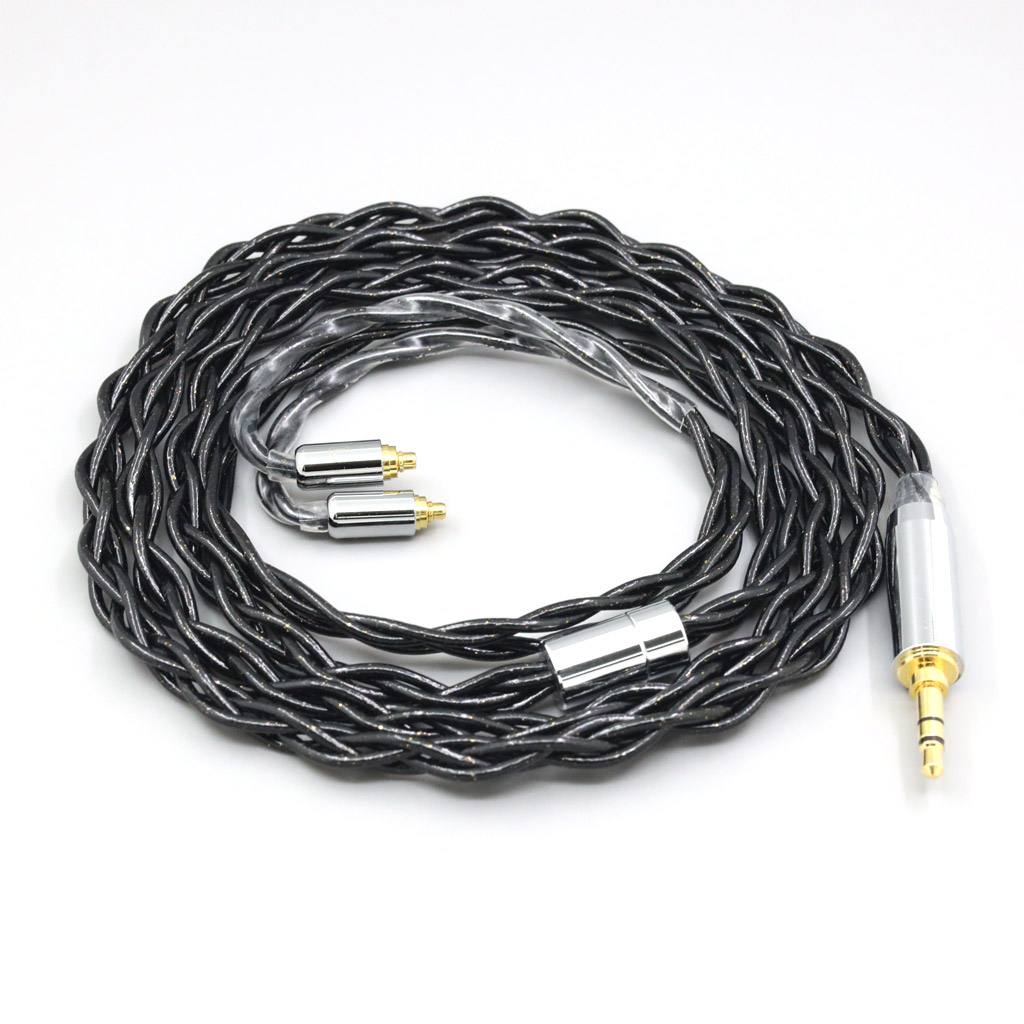 Nylon 99% Pure Silver Palladium Graphene Gold Shield Cable For AKG N5005 N30 N40 MMCX Earphone