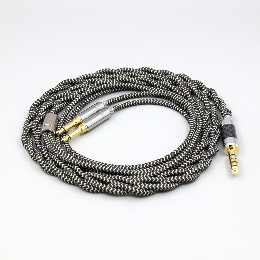 2 Core 2.8mm Litz OFC Earphone Shield Braided Sleeve Cable For Hifiman Sundara Ananda HE1000se HE6se he400i he400se Arya XS