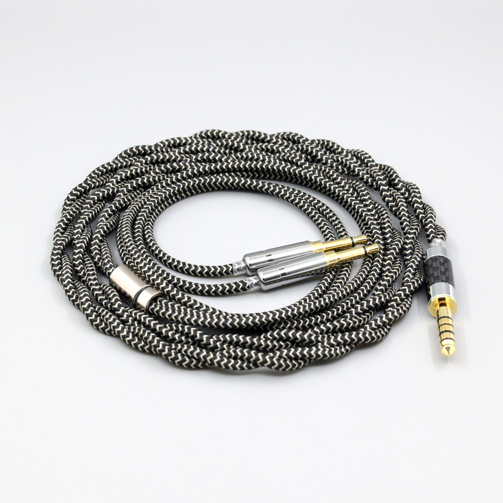 2 Core 2.8mm Litz OFC Earphone Shield Braided Sleeve Cable For Hifiman Sundara Ananda HE1000se HE6se he400i he400se Arya XS