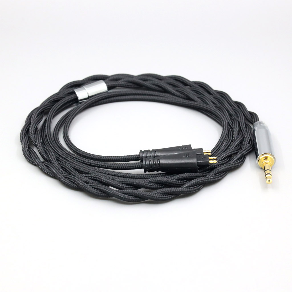 Nylon 99% Pure Silver Palladium Graphene Gold Shield Cable For FOSTEX TH900 MKII MK2 TH-909 TR-X00 TH-600 2 core
