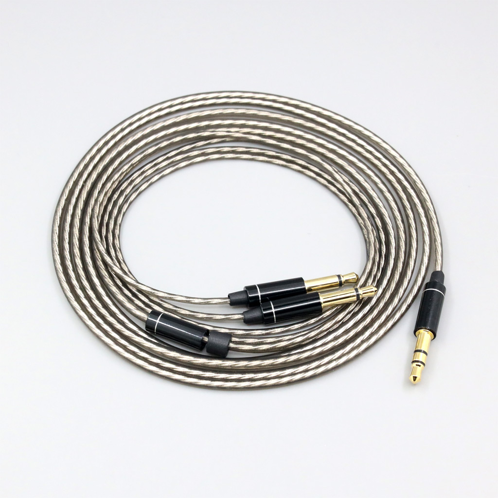 Silver Plated Cable for Final Audio vi Iriver AK T1P Denon AH-D600 D7100 Hifiman Sundara Ananda HE1000se HE6se he400