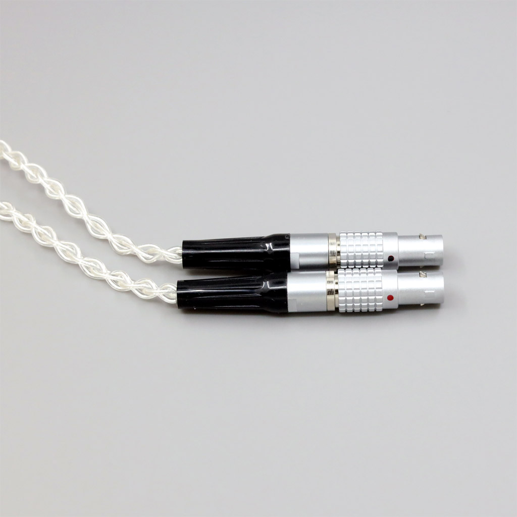 8 Core 99% 7n Pure Silver Palladium Earphone Cable For Focal Utopia Fidelity Circumaural Headphone