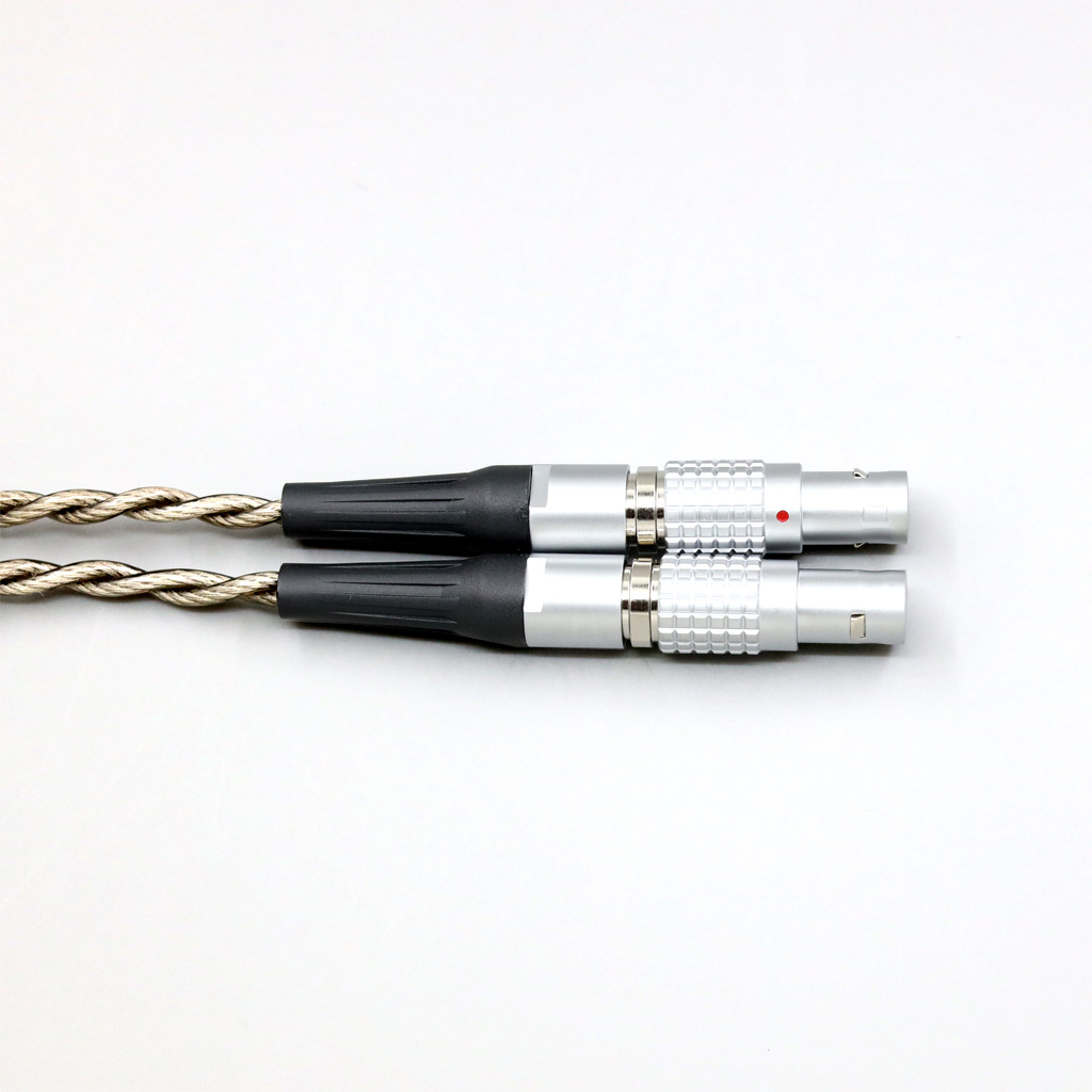 99% Pure Silver + Graphene Silver Plated Shield Earphone Cable For Focal Utopia Fidelity Circumaural Headphone 