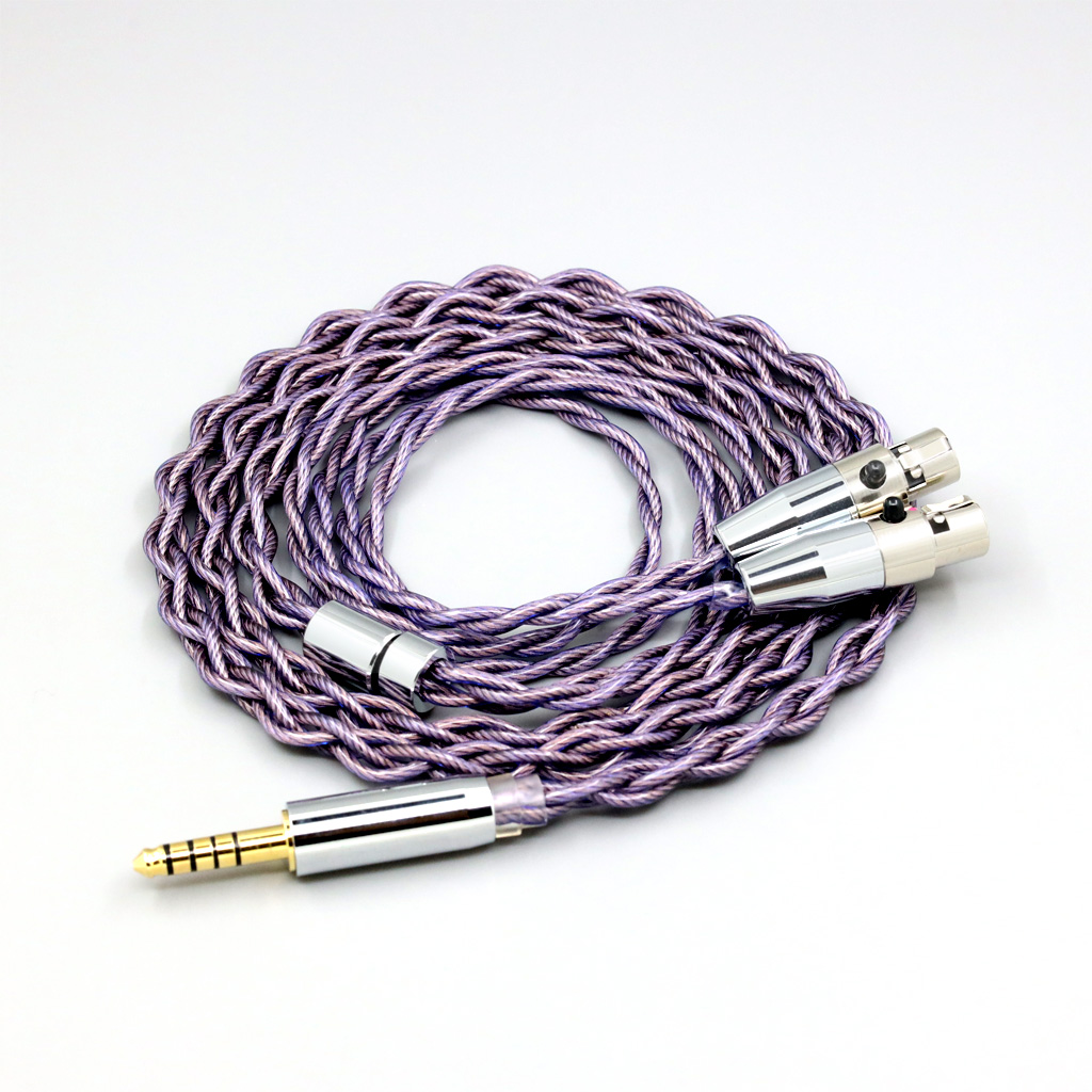 Type2 1.8mm 140 cores litz 7N OCC Headphone Earphone Cable For Abyss AB 1266 Phi TC Dual Mini xlr 3 pin head(amame)