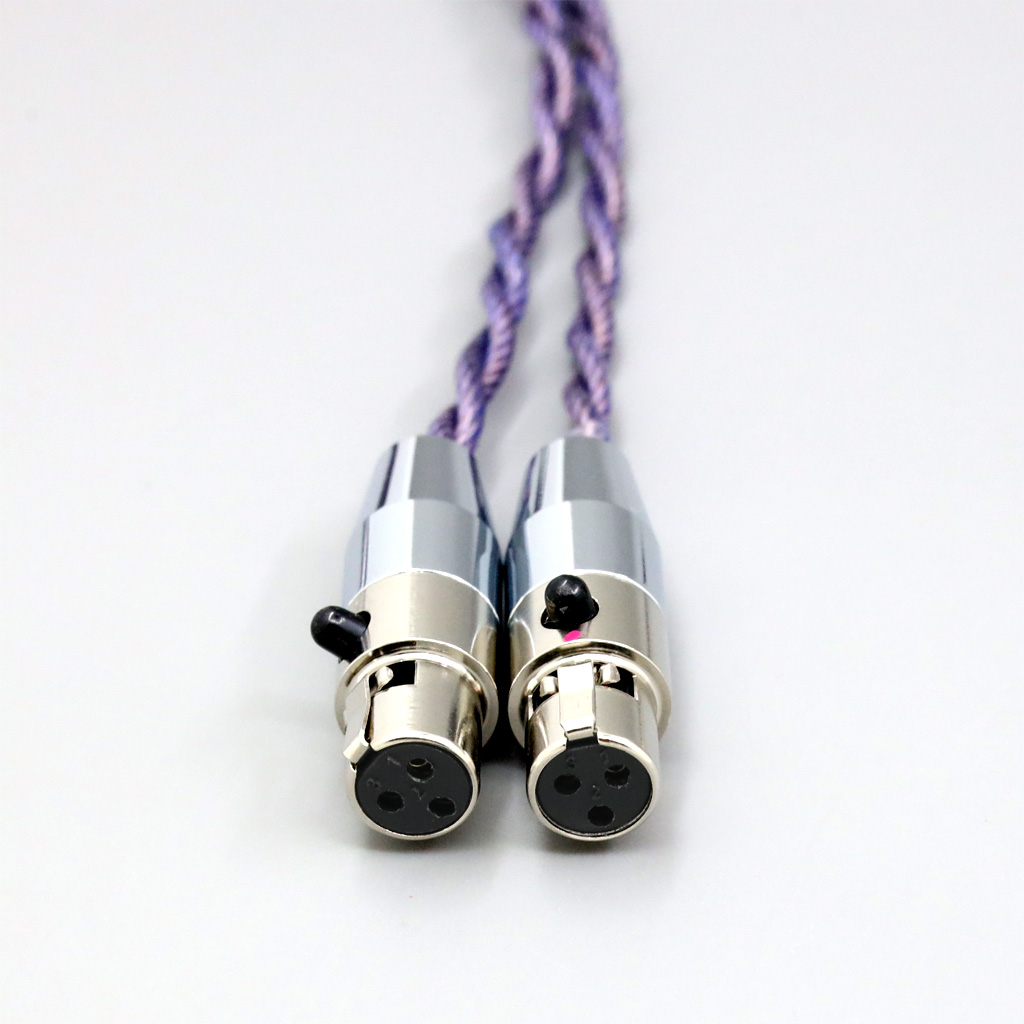 Type2 1.8mm 140 cores litz 7N OCC Headphone Earphone Cable For Abyss AB 1266 Phi TC Dual Mini xlr 3 pin head(amame)