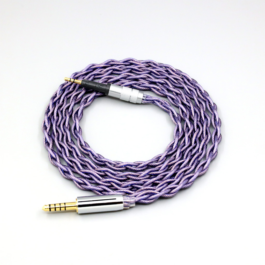 Type2 1.8mm 140 cores litz 7N OCC Headphone Cable For Sennheiser HD6 HD7 HD8 MIX DJ HD595 4 core 1.8mm Earphone