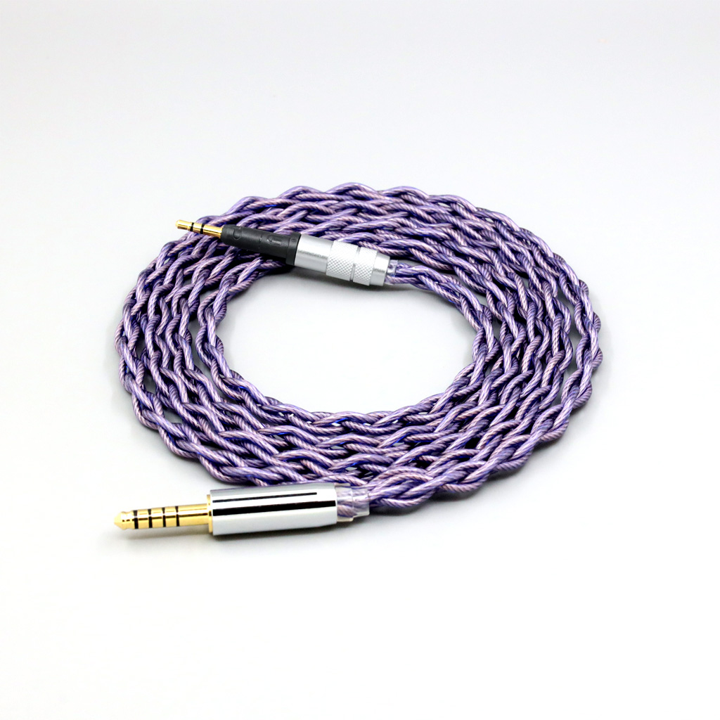Type2 1.8mm 140 cores litz 7N OCC Headphone Cable For Sennheiser HD6 HD7 HD8 MIX DJ HD595 4 core 1.8mm Earphone