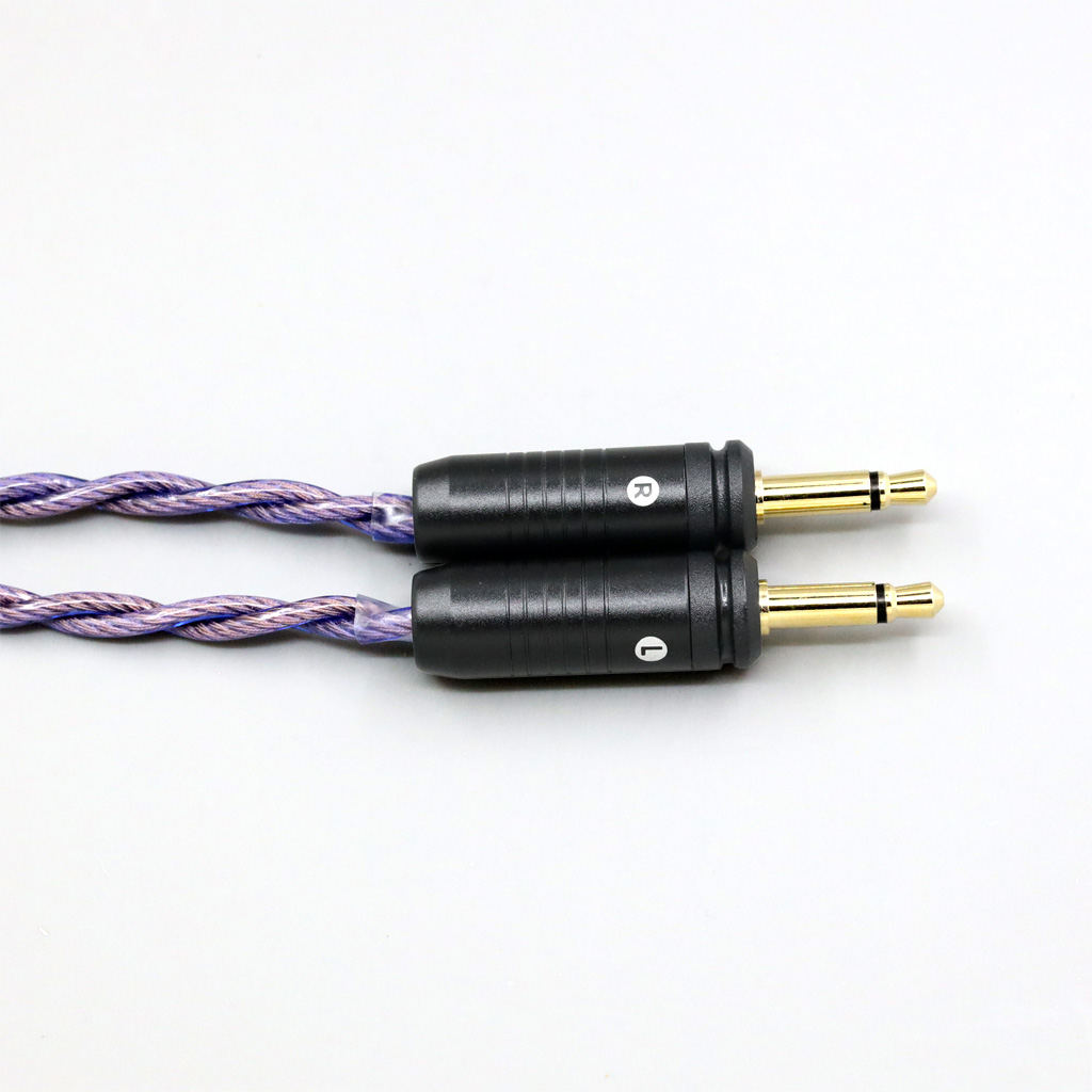 Type2 1.8mm 140 cores litz 7N OCC Cable For Focal Clear Elear Elex Elegia Stellia Dual 3.5mm headphone plug