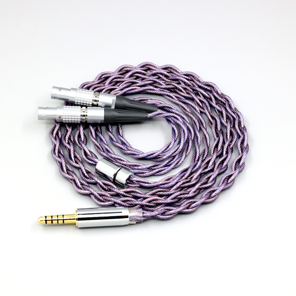 Type2 1.8mm 140 cores litz 7N OCC Earphone Cable For Focal Utopia Fidelity Circumaural Headphone 4 core 1.8mm
