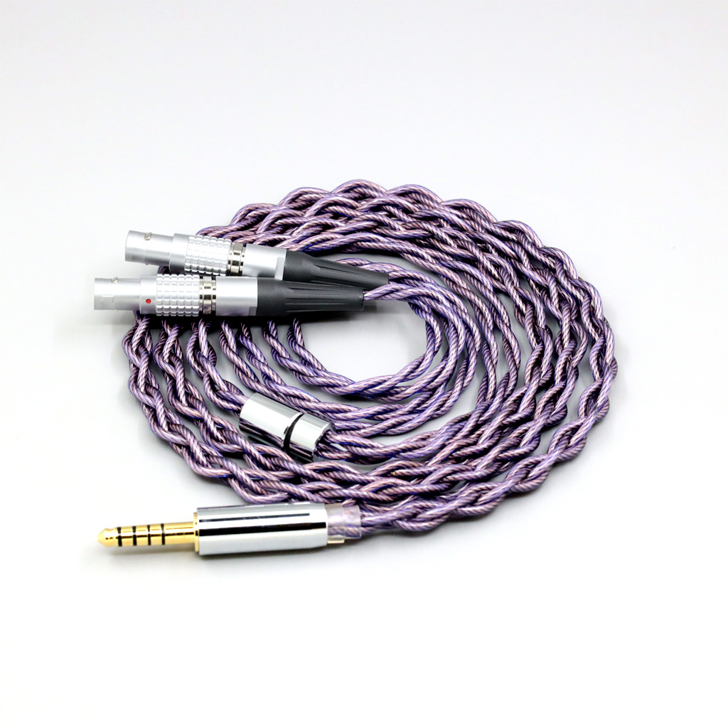Type2 1.8mm 140 cores litz 7N OCC Earphone Cable For Focal Utopia Fidelity Circumaural Headphone 4 core 1.8mm