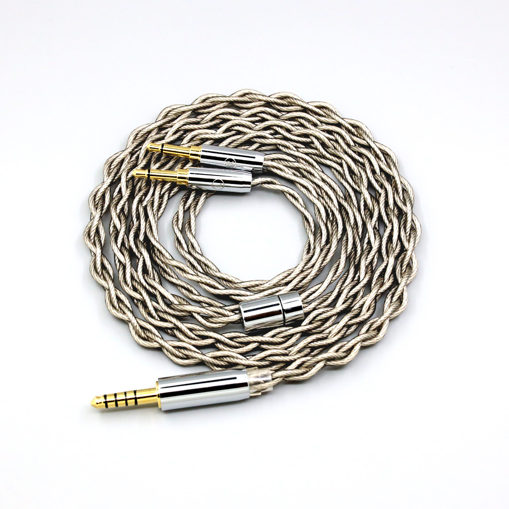 99% Pure Silver + Graphene Silver Plated Shield Earphone Cable For Hifiman Sundara Ananda HE1000se HE6se DEVA he400se Arya He-35