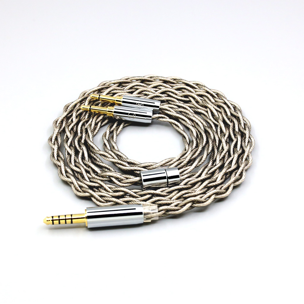 99% Pure Silver + Graphene Silver Plated Shield Earphone Cable For Hifiman Sundara Ananda HE1000se HE6se DEVA he400se Arya He-35