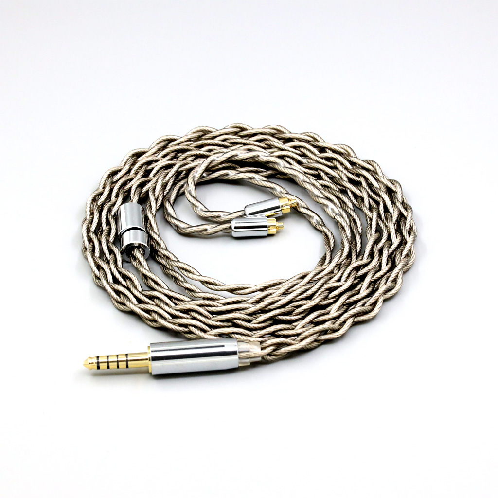 99% Pure Silver + Graphene Silver Plated Shield Earphone Cable For Dunu dn-2002 4 core 1.8mm
