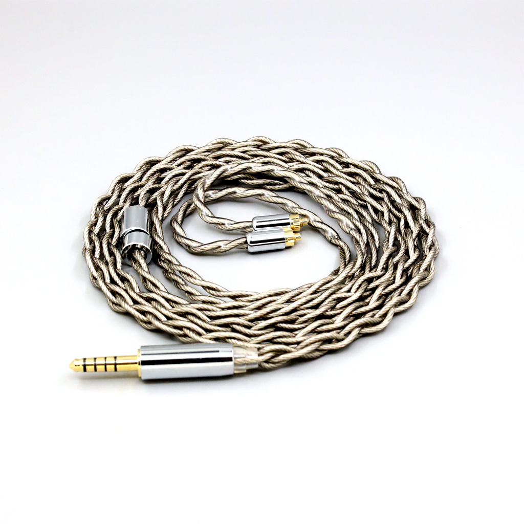 99% Pure Silver + Graphene Silver Plated Shield Earphone Cable For Dunu dn-2002 4 core 1.8mm