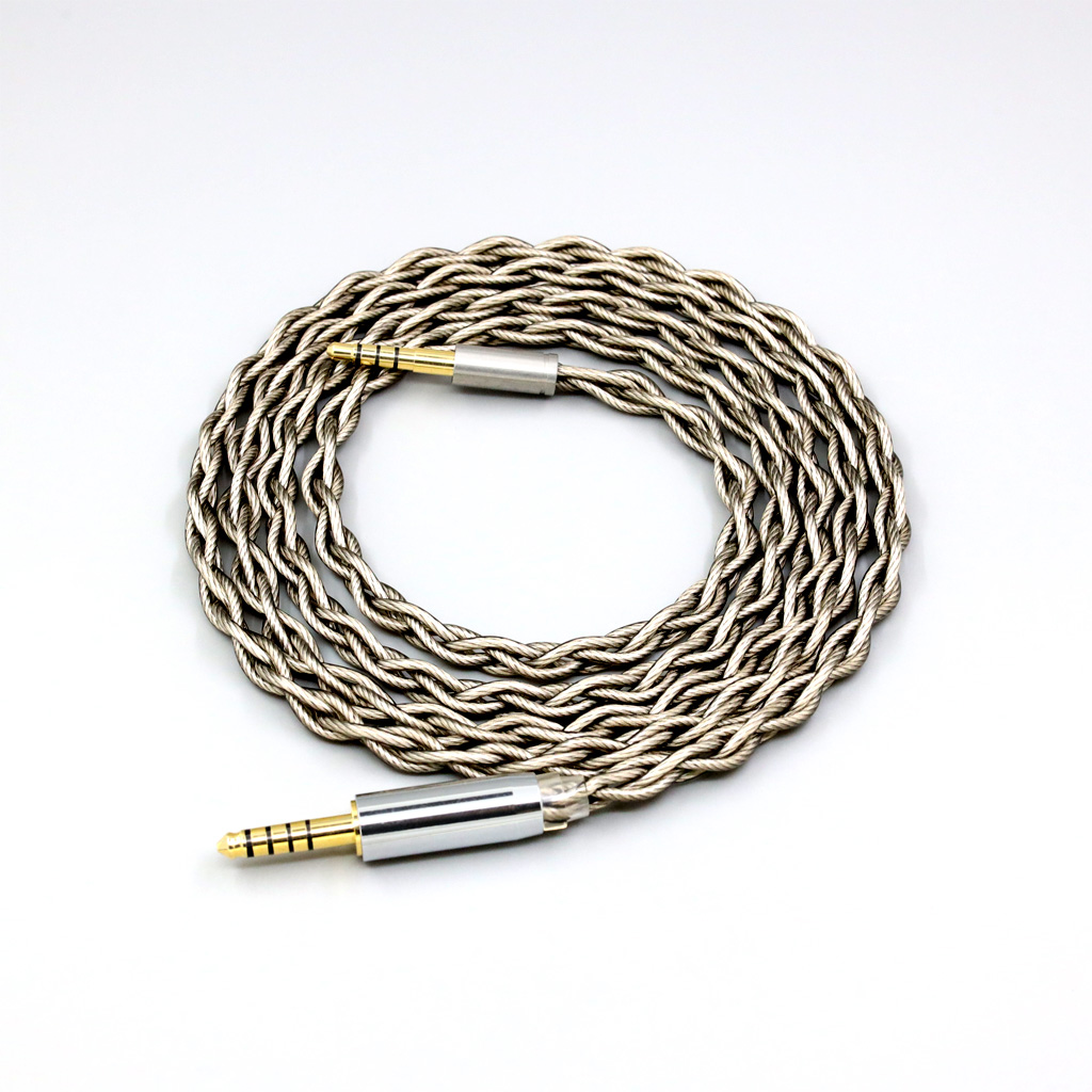 99% Pure Silver + Graphene Silver Plated Shield Earphone Cable For Denon AH-mm400 AH-mm300 mm200 Beats solo2 solo3 SHP9500