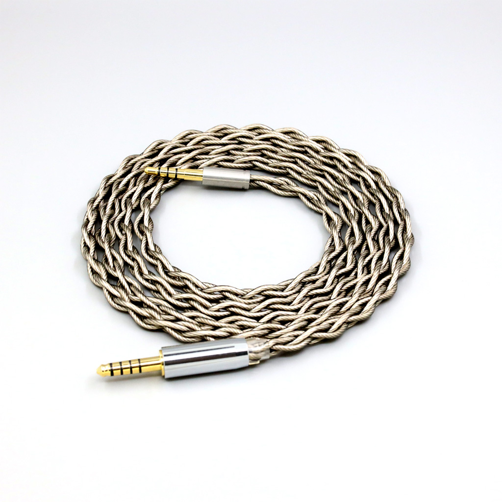 99% Pure Silver + Graphene Silver Plated Shield Earphone Cable For Denon AH-mm400 AH-mm300 mm200 Beats solo2 solo3 SHP9500