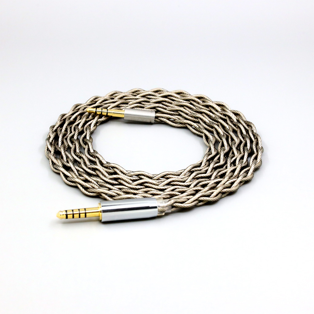 99% Pure Silver + Graphene Silver Plated Shield Earphone Cable For Denon AH-mm400 AH-mm300 mm200 Beats solo2 solo3 SHP9500