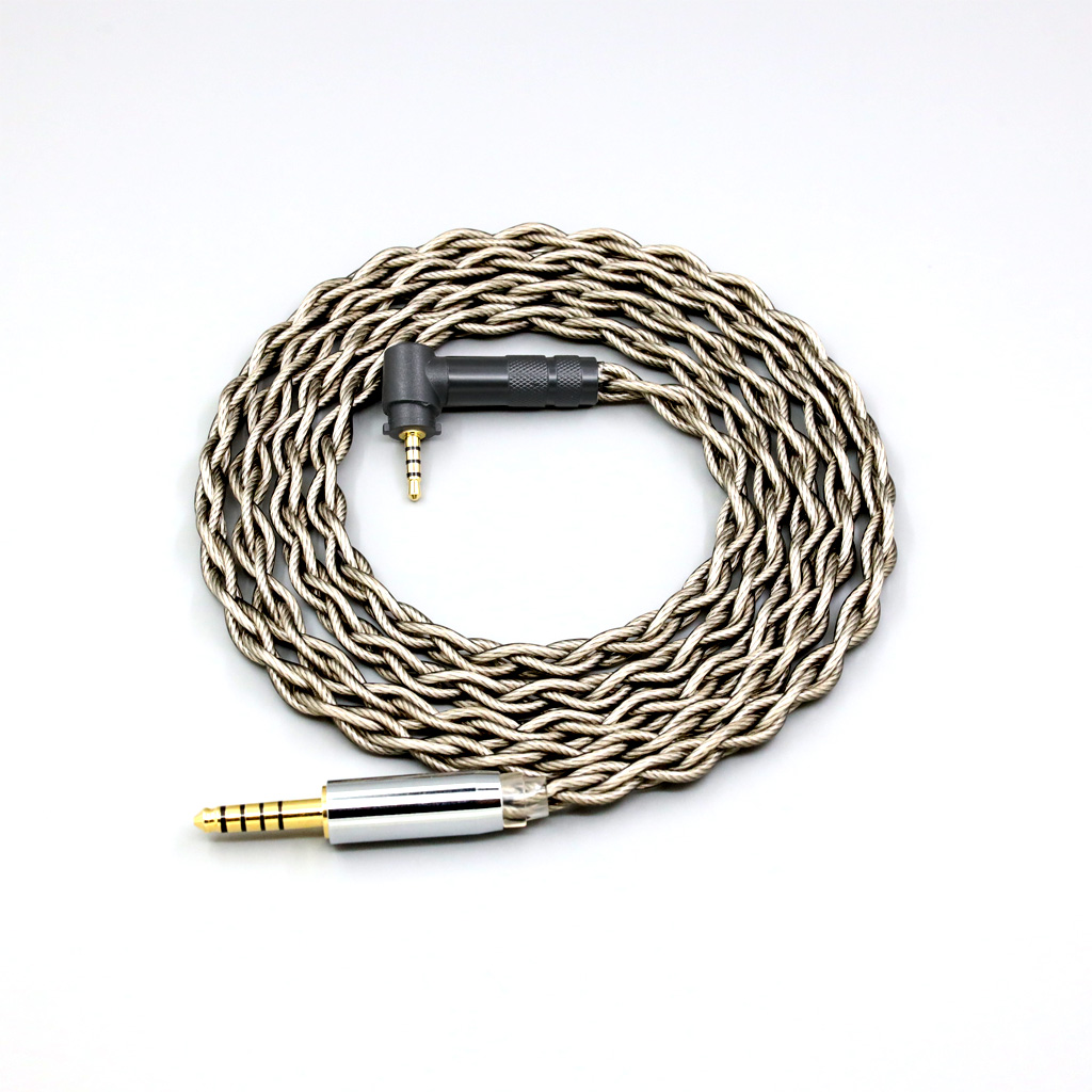 99% Pure Silver + Graphene Silver Plated Shield Earphone Cable For Fostex T50RP 50TH Anniversary RP Stereo Headphone