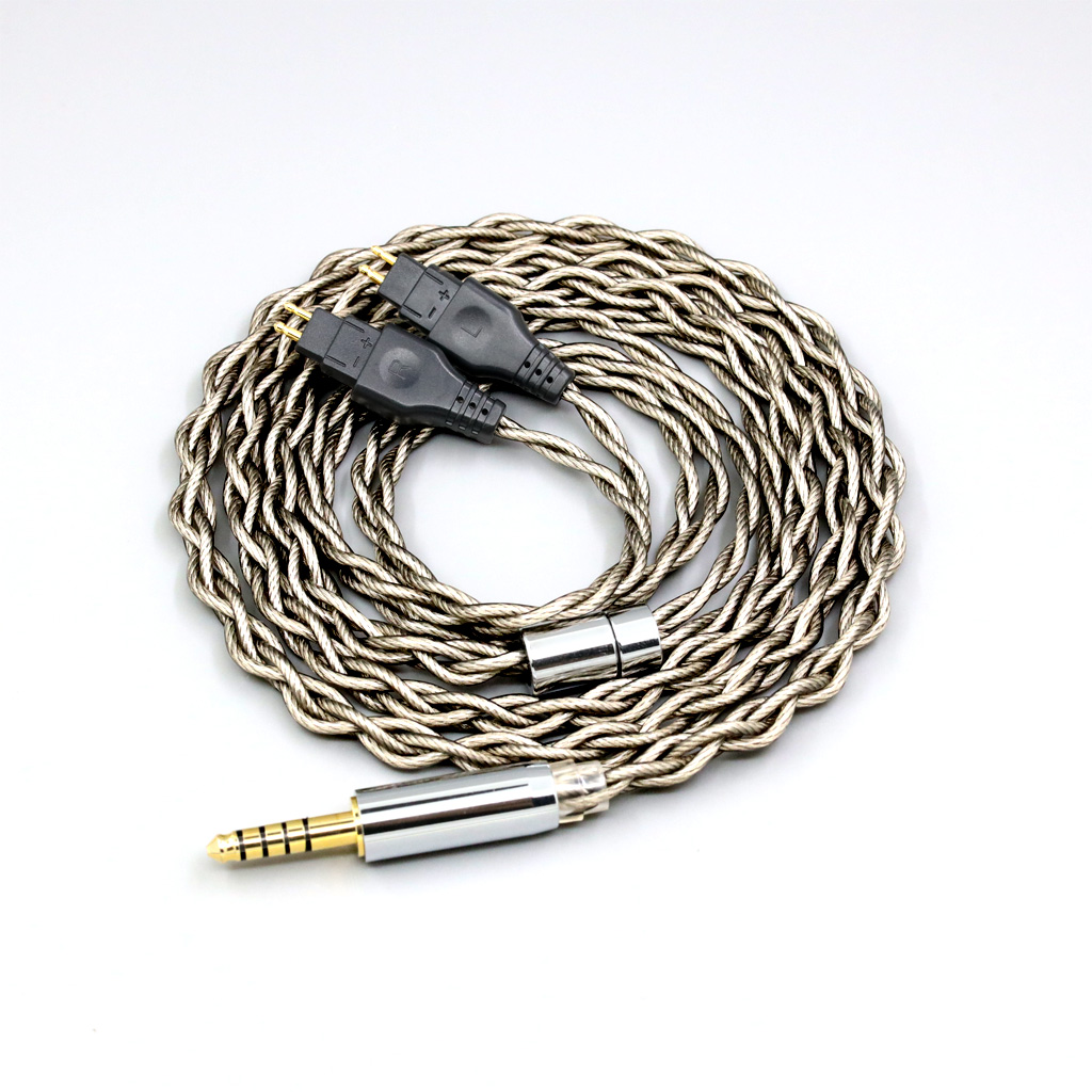99% Pure Silver + Graphene Silver Plated Shield Earphone Cable For Sennheiser HD580 HD600 HD650 HDxxx HD660S HD58x HD6xx