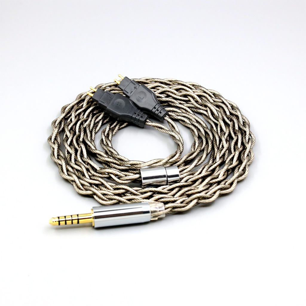 99% Pure Silver + Graphene Silver Plated Shield Earphone Cable For Sennheiser HD580 HD600 HD650 HDxxx HD660S HD58x HD6xx