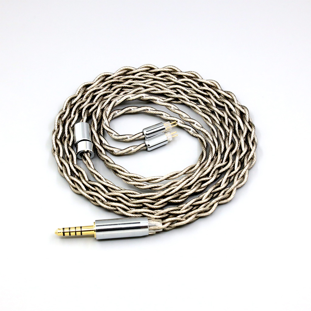 99% Pure Silver + Graphene Silver Plated Shield Earphone Cable For 0.78mm BA Westone W4r UM3X UM3RC JH13 High Step 