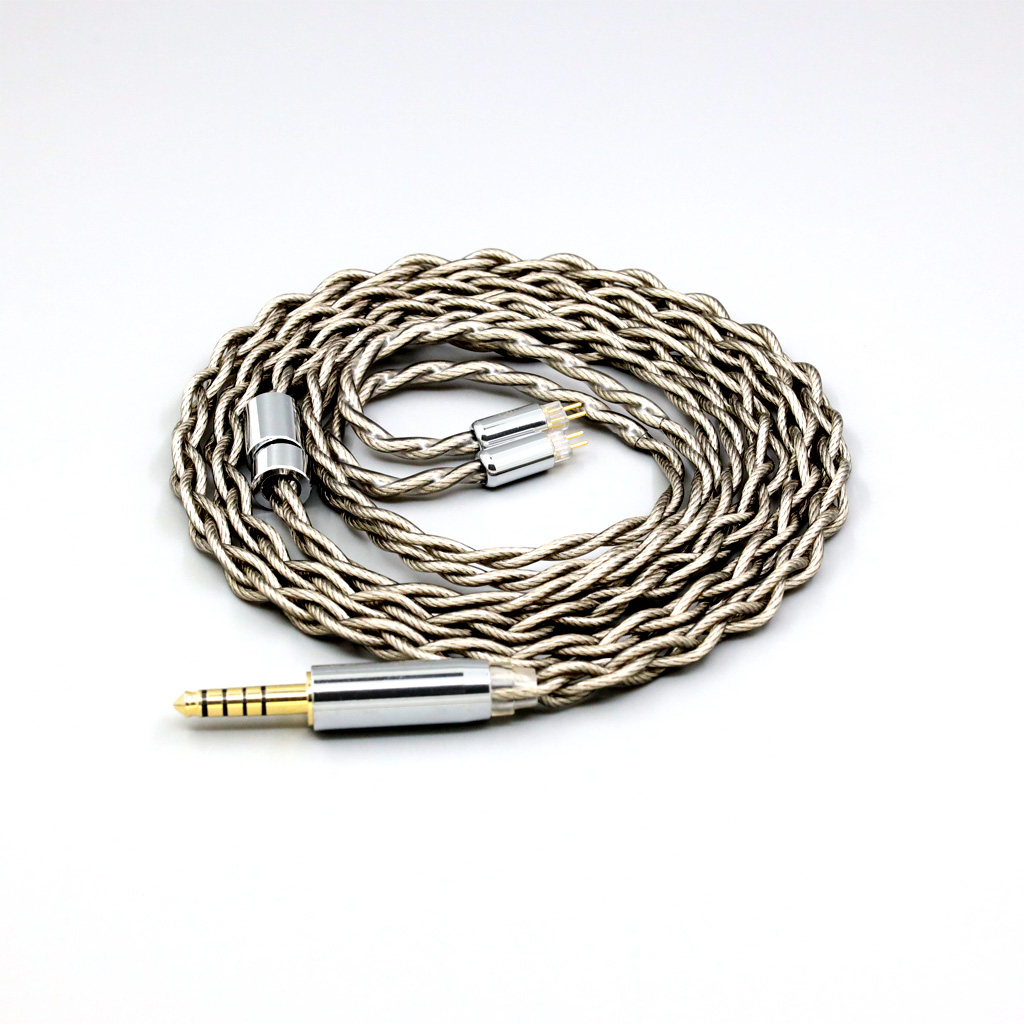 99% Pure Silver + Graphene Silver Plated Shield Earphone Cable For 0.78mm BA Westone W4r UM3X UM3RC JH13 High Step 