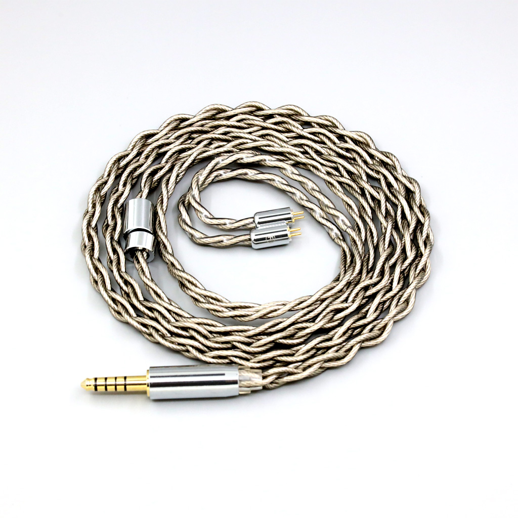 99% Pure Silver + Graphene Silver Plated Shield Earphone Cable For 0.78mm Flat Step JH Audio JH16 Pro JH11 Pro 5 6 7 BA