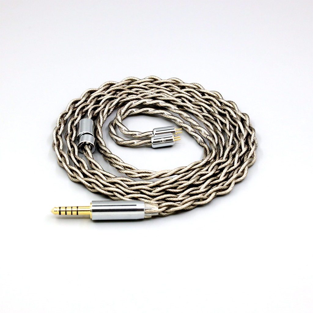 99% Pure Silver + Graphene Silver Plated Shield Earphone Cable For 0.78mm Flat Step JH Audio JH16 Pro JH11 Pro 5 6 7 BA