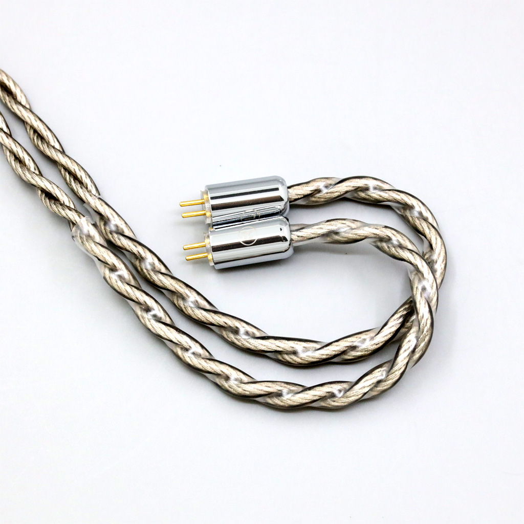 99% Pure Silver + Graphene Silver Plated Shield Earphone Cable For 0.78mm Flat Step JH Audio JH16 Pro JH11 Pro 5 6 7 BA