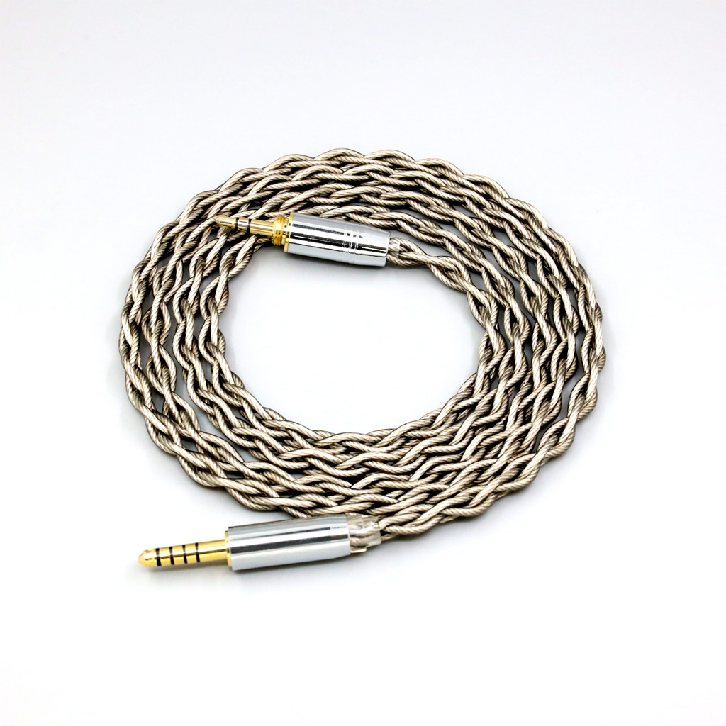 99% Pure Silver + Graphene Silver Plated Shield Earphone Cable For Audio-Technica pro500mk2 PRO700MK2 PRO5V M50 M50RD Screw