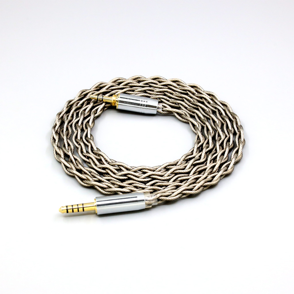 99% Pure Silver + Graphene Silver Plated Shield Earphone Cable For Audio-Technica pro500mk2 PRO700MK2 PRO5V M50 M50RD Screw