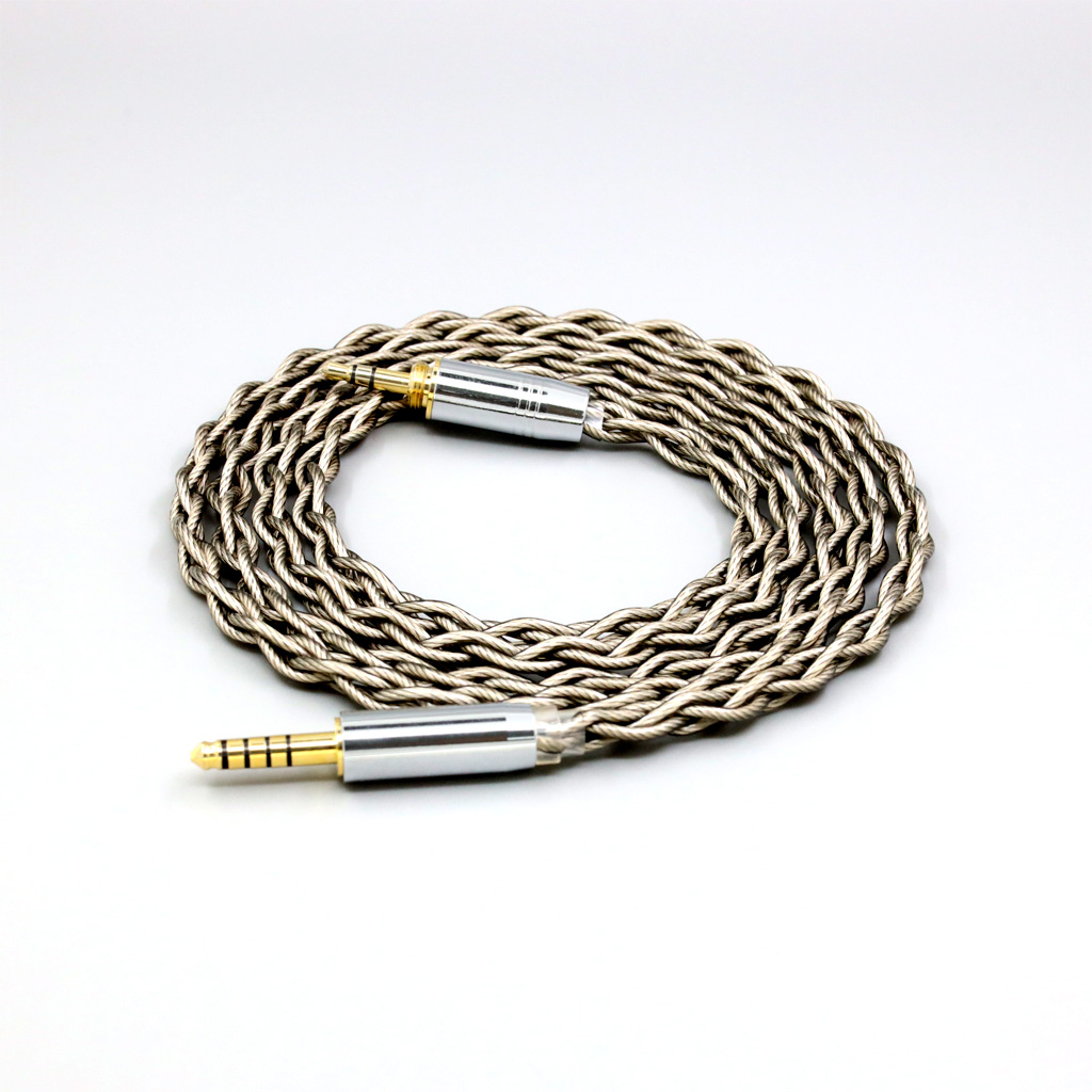 99% Pure Silver + Graphene Silver Plated Shield Earphone Cable For Audio-Technica pro500mk2 PRO700MK2 PRO5V M50 M50RD Screw