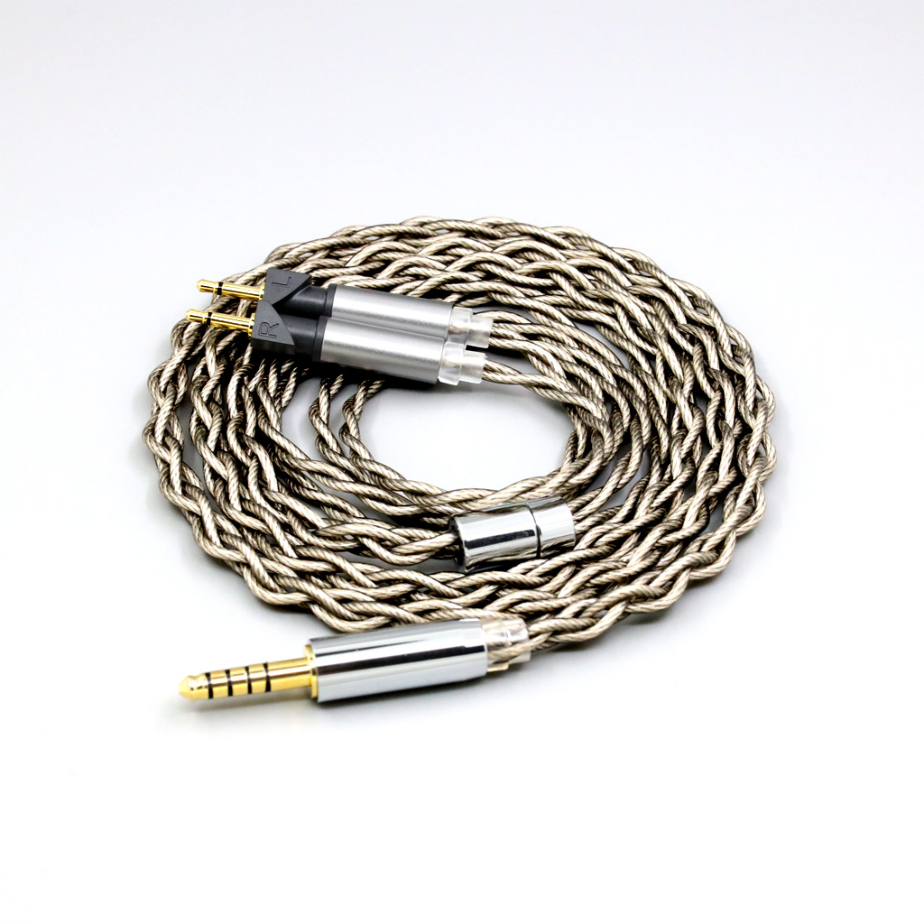 99% Pure Silver + Graphene Silver Plated Shield Earphone Cable For Abyss Diana v2 phi TC X1226lite 1:1 headphone pin