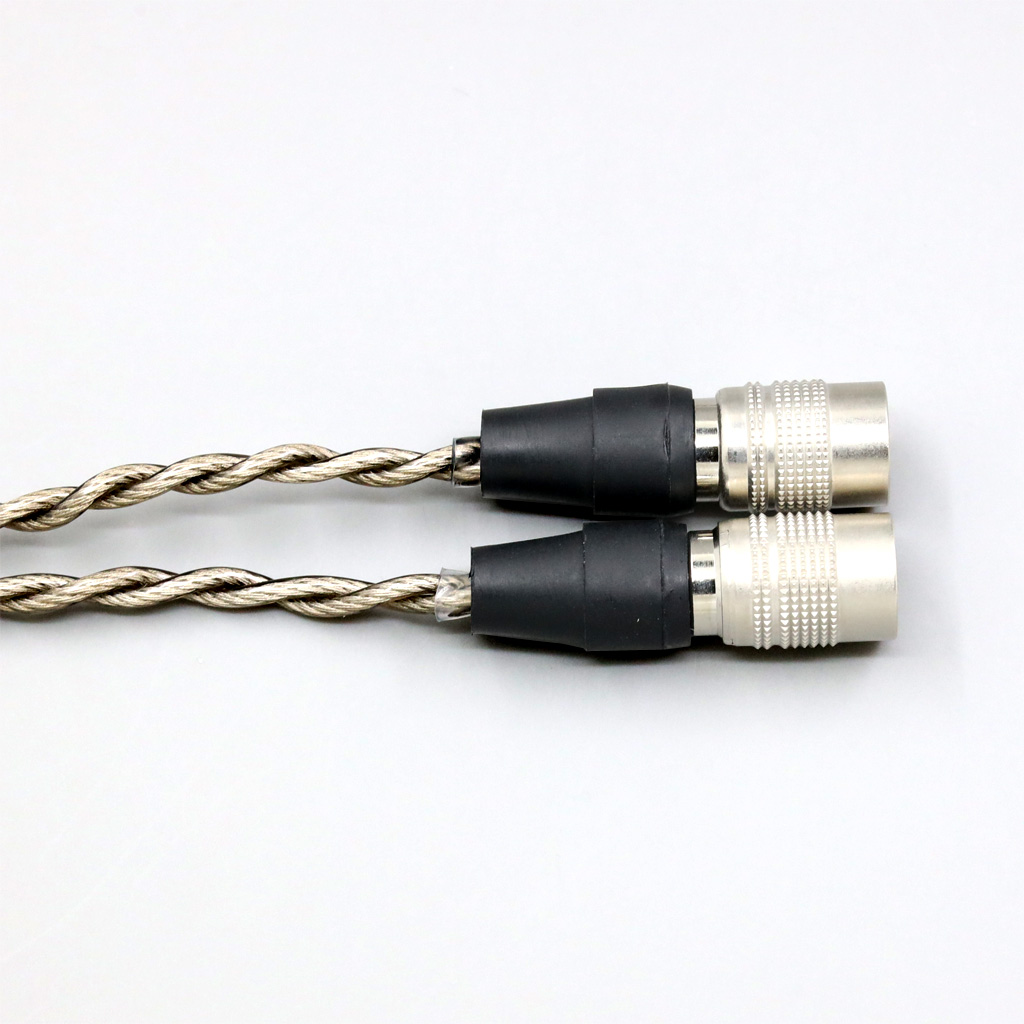 99% Pure Silver + Graphene Silver Plated Shield Earphone Cable For Mr Speakers Alpha Dog Ether C Flow Mad Dog AEON 