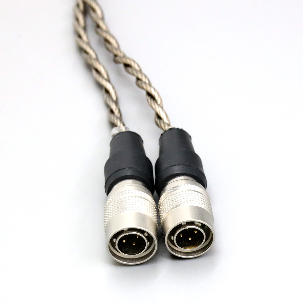 99% Pure Silver + Graphene Silver Plated Shield Earphone Cable For Mr Speakers Alpha Dog Ether C Flow Mad Dog AEON 
