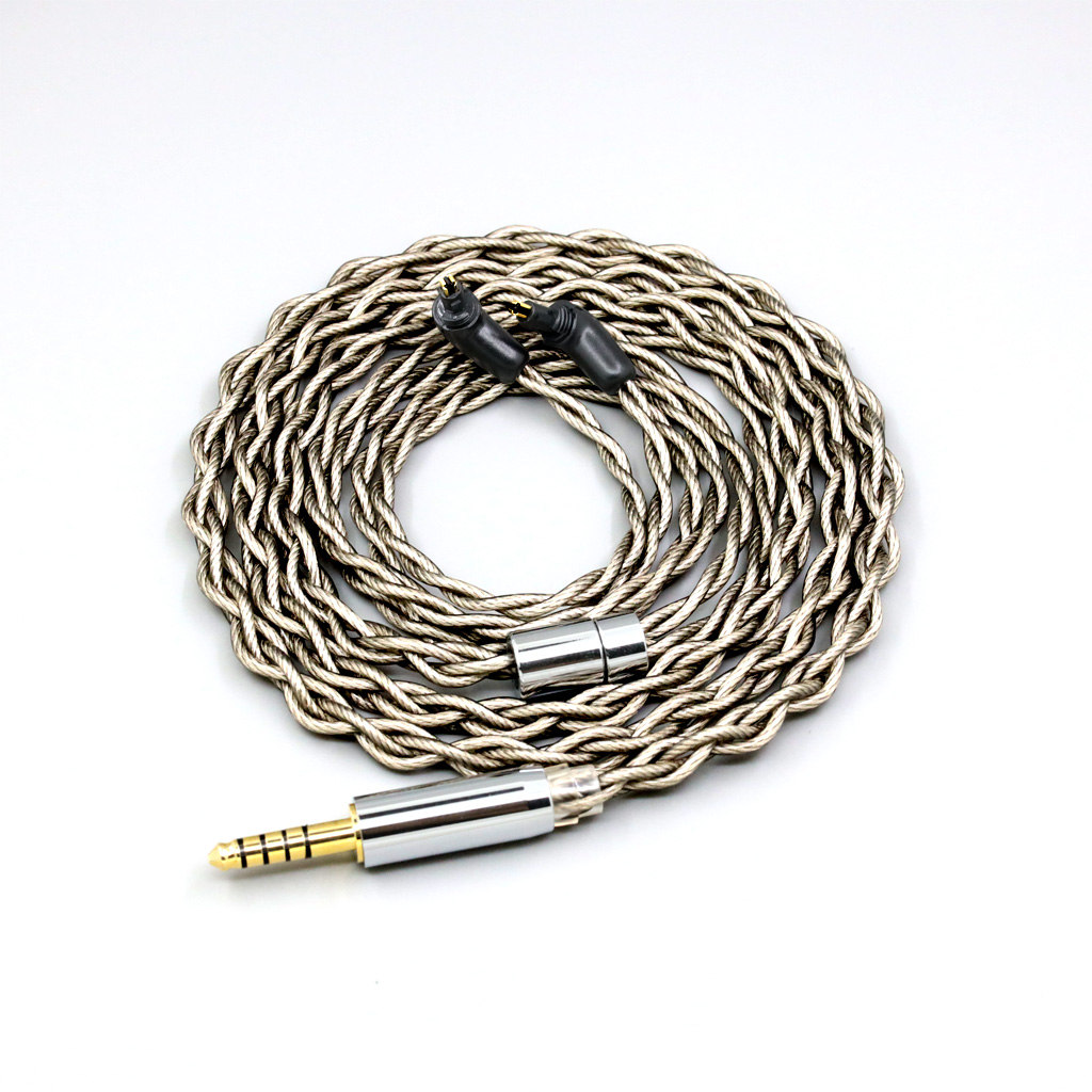 99% Pure Silver + Graphene Silver Plated Litz Shield Earphone Cable For Sony MDR-EX1000 MDR-EX600 MDR-EX800 MDR-7550