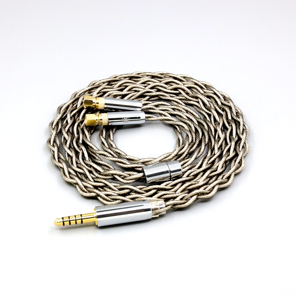 99% Pure Silver + Graphene Silver Plated Shield Earphone Cable For HiFiMan HE400 HE5 HE6 HE300 HE4 HE500 HE6 Headphone
