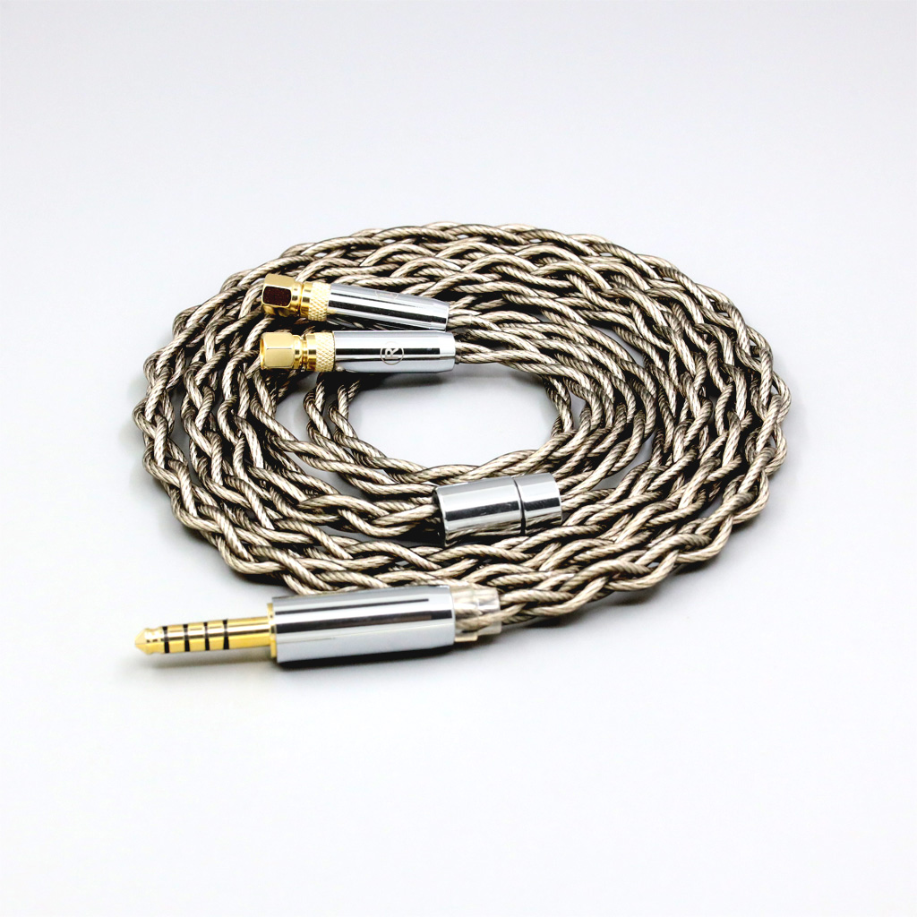 99% Pure Silver + Graphene Silver Plated Shield Earphone Cable For HiFiMan HE400 HE5 HE6 HE300 HE4 HE500 HE6 Headphone